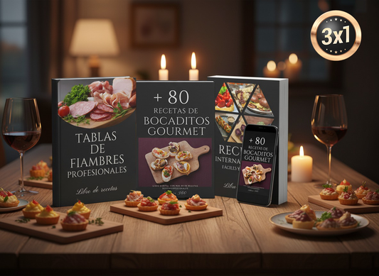 👨‍🍳Pack Finger Foods "Sabores Gourmet 3x1" +🎁 6 Bonus Gratis!